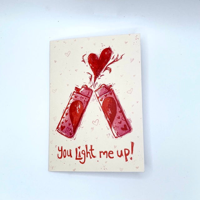 'You Light Me Up!' Greeting Card