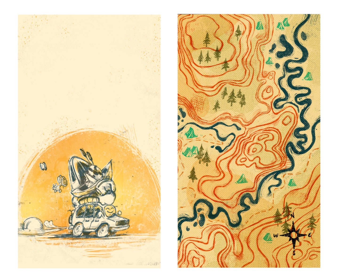 Happy Camper Phone Wallpaper Set - Download