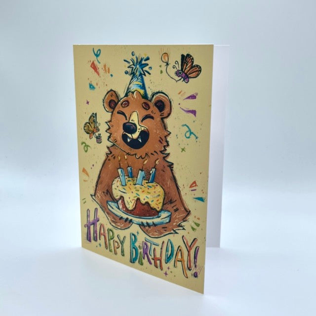 'Happy Birthday! Bear' Greeting Card