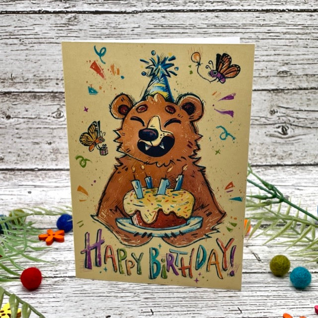 'Happy Birthday! Bear' Greeting Card