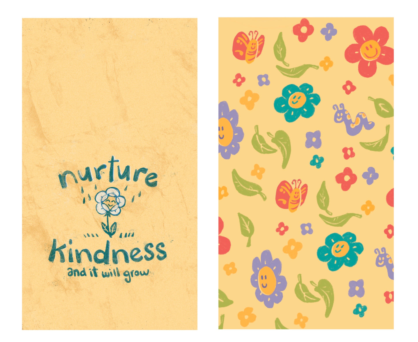 Happy Flower Phone Wallpaper Set - Download